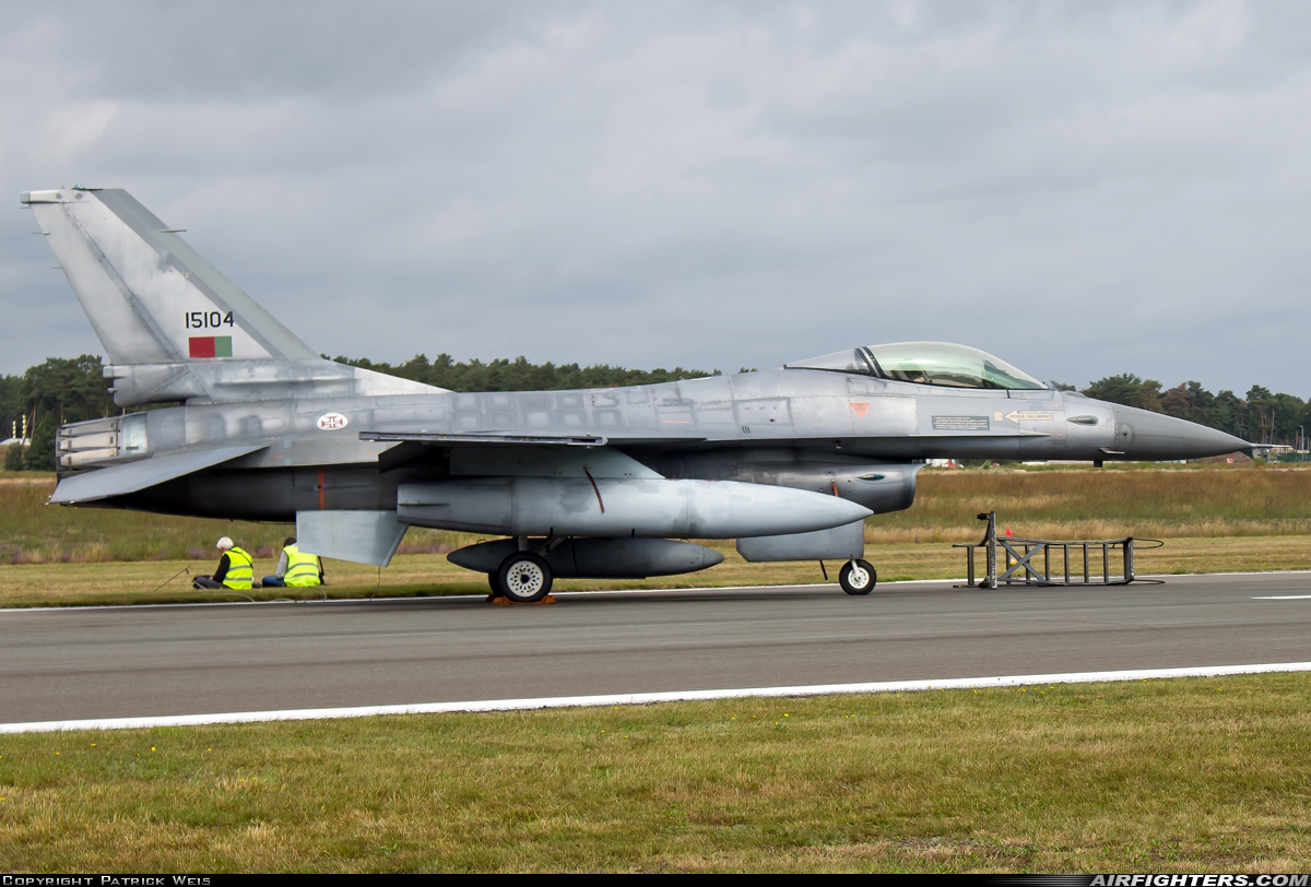 Portugal - Air Force General Dynamics F-16AM Fighting Falcon 15104 at Kleine Brogel (EBBL), Belgium