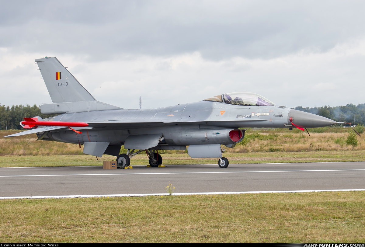 Belgium - Air Force General Dynamics F-16AM Fighting Falcon FA-110 at Kleine Brogel (EBBL), Belgium