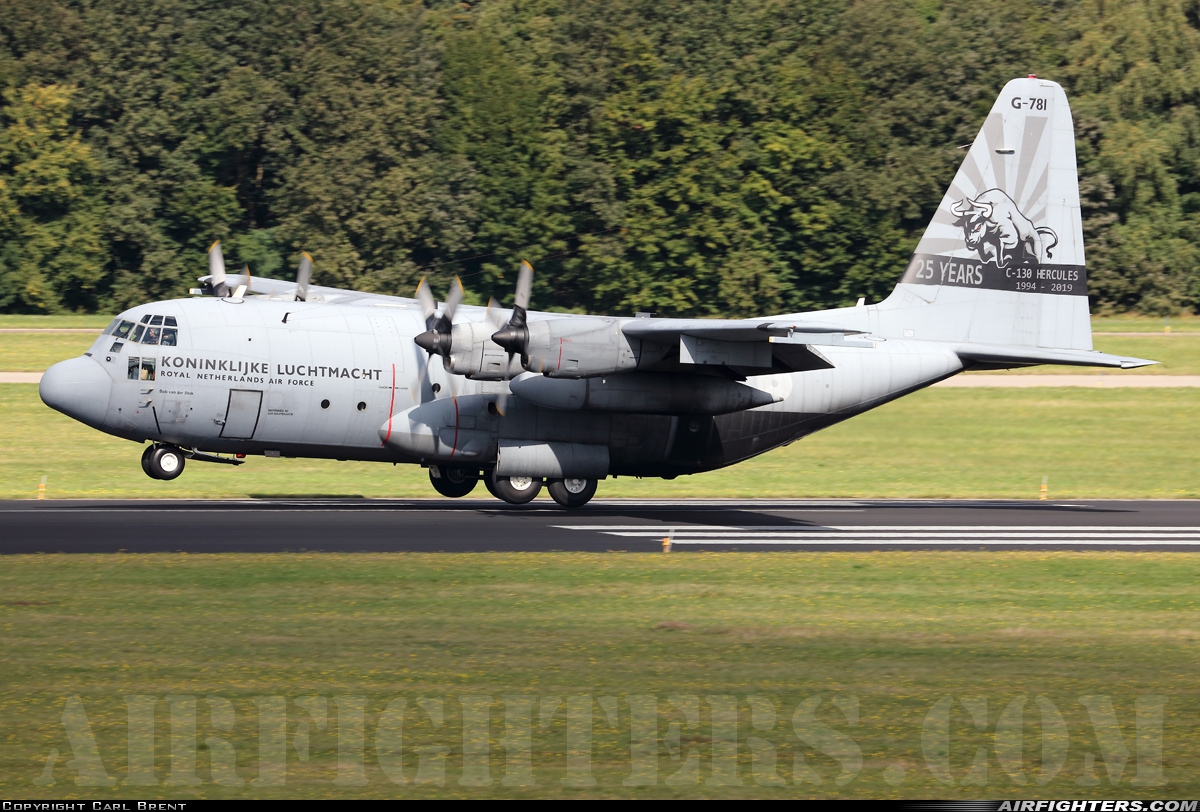 Netherlands - Air Force Lockheed C-130H Hercules (L-382) G-781 at Eindhoven (- Welschap) (EIN / EHEH), Netherlands