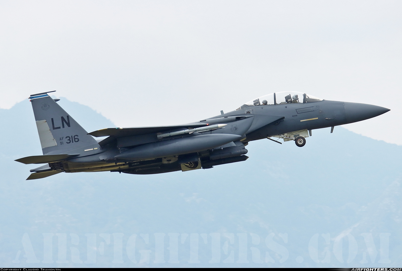 USA - Air Force McDonnell Douglas F-15E Strike Eagle 91-0316 at Aviano (- Pagliano e Gori) (AVB / LIPA), Italy