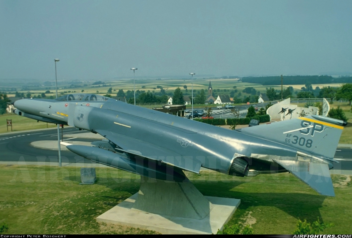 USA - Air Force McDonnell Douglas F-4E Phantom II 66-0308 at Spangdahlem (SPM / ETAD), Germany