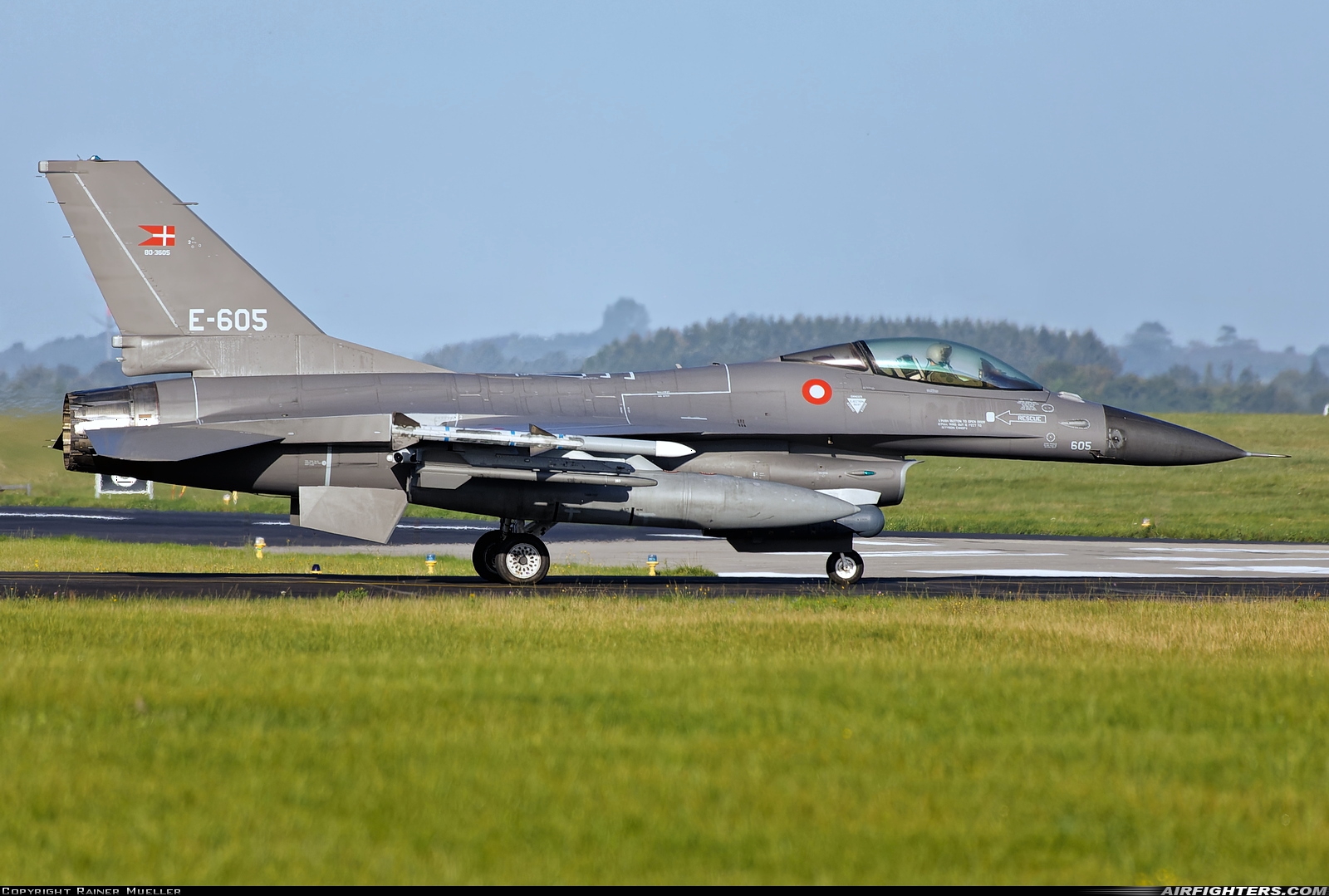 Denmark - Air Force General Dynamics F-16AM Fighting Falcon E-605 at Skrydstrup (EKSP), Denmark