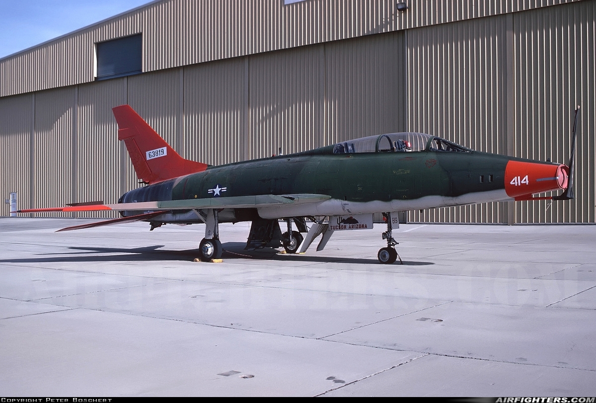 Company Owned - Tracor Flight Systems North American QF-100F Super Sabre 56-3819 at Mojave (MHV), USA