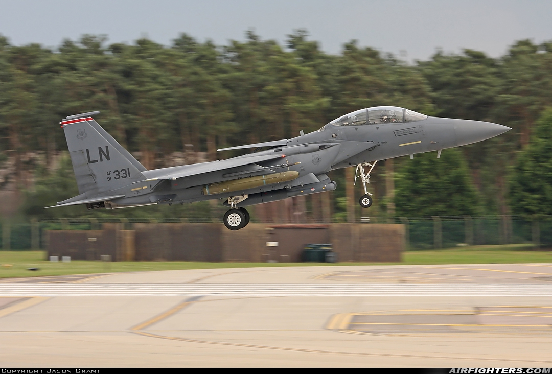 USA - Air Force McDonnell Douglas F-15E Strike Eagle 91-0331 at Lakenheath (LKZ / EGUL), UK