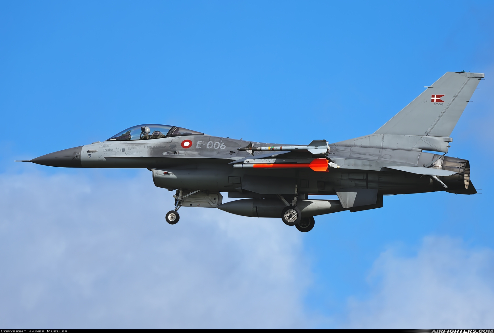 Denmark - Air Force General Dynamics F-16AM Fighting Falcon E-006 at Skrydstrup (EKSP), Denmark