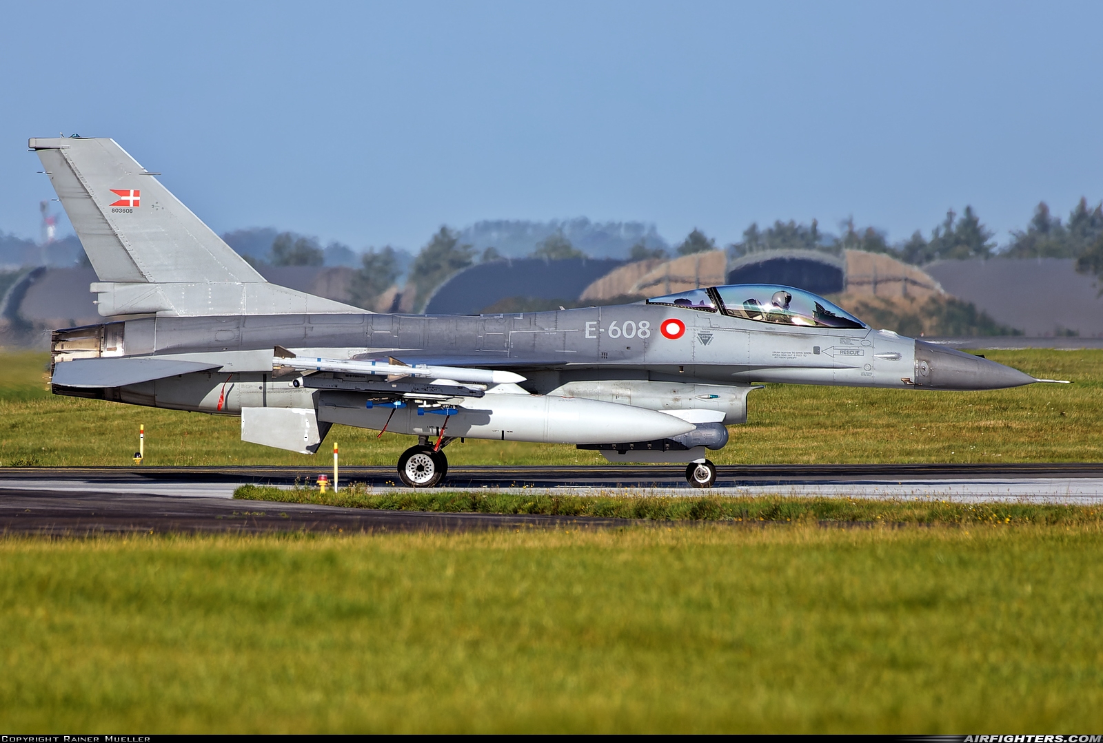 Denmark - Air Force General Dynamics F-16AM Fighting Falcon E-608 at Skrydstrup (EKSP), Denmark