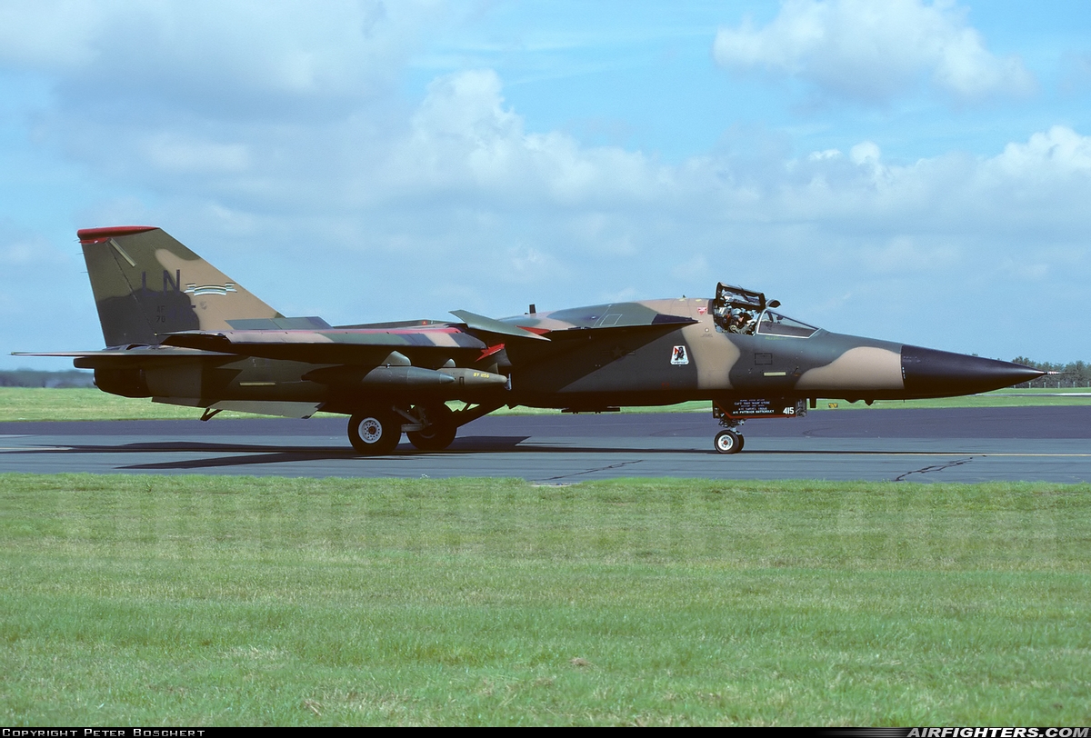 USA - Air Force General Dynamics F-111F Aardvark 70-2415 at Alconbury (AYH / EGWZ), UK