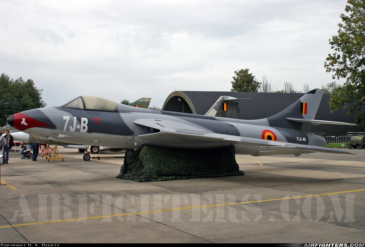 Belgium - Air Force Hawker Hunter F6 IF-65 at Beauvechain (EBBE), Belgium