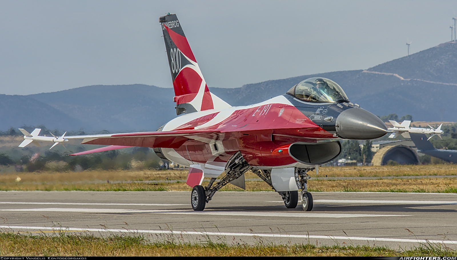 Denmark - Air Force General Dynamics F-16AM Fighting Falcon E-191 at Tanagra (LGTG), Greece