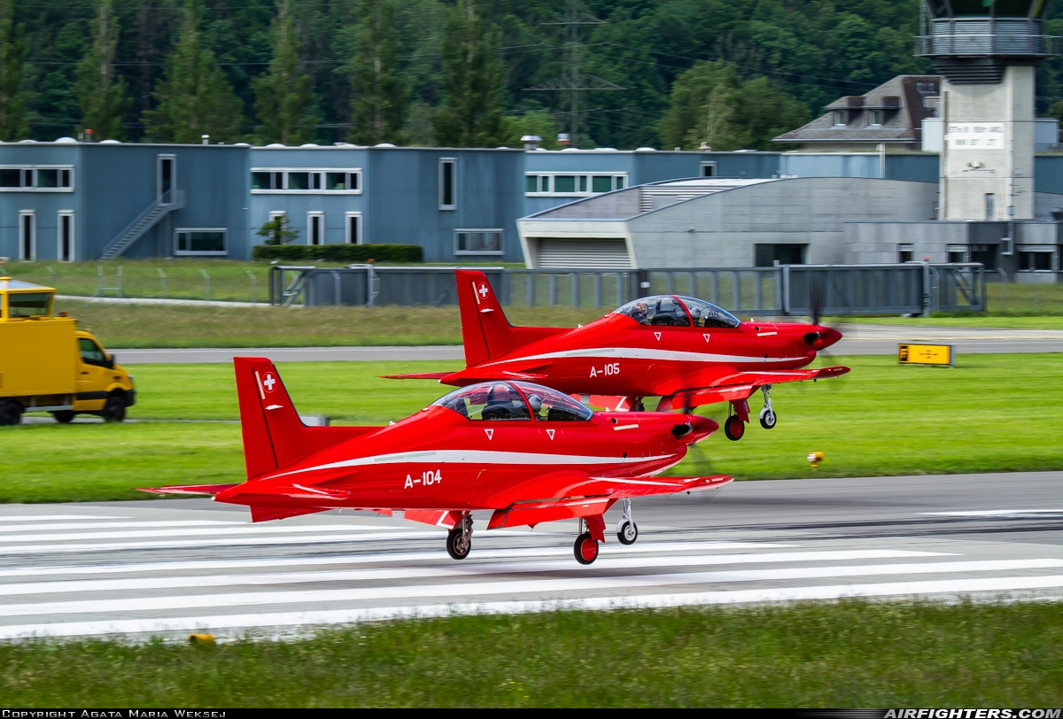 Switzerland - Air Force Pilatus PC-21 A-104 at Meiringen (LSMM), Switzerland