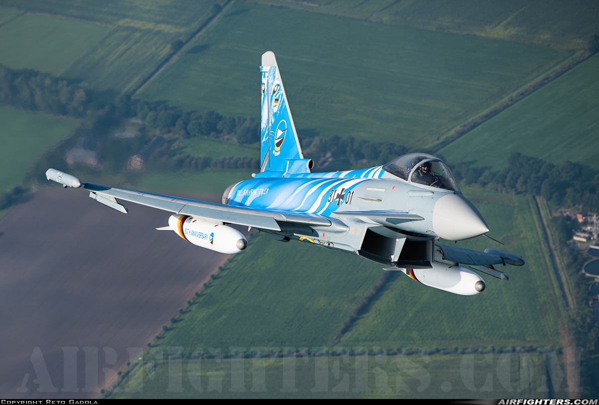 Germany - Air Force Eurofighter EF-2000 Typhoon S 31+01 at In Flight, Belgium