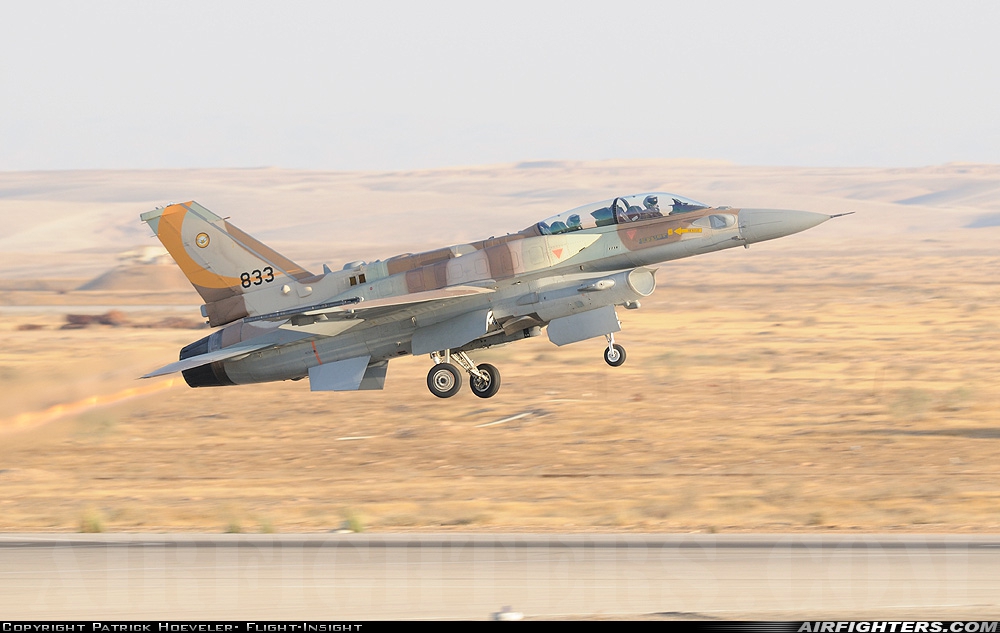 Israel - Air Force Lockheed Martin F-16I Sufa 833 at Beersheba - Hatzerim (LLHB), Israel