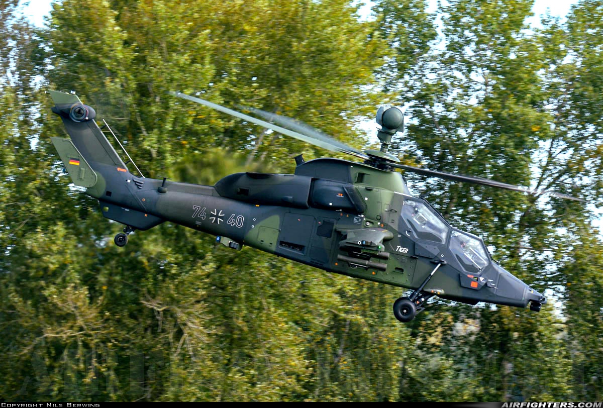 Germany - Army Eurocopter EC-665 Tiger UHT 74+40 at Stendal-Borstel (EDOV), Germany