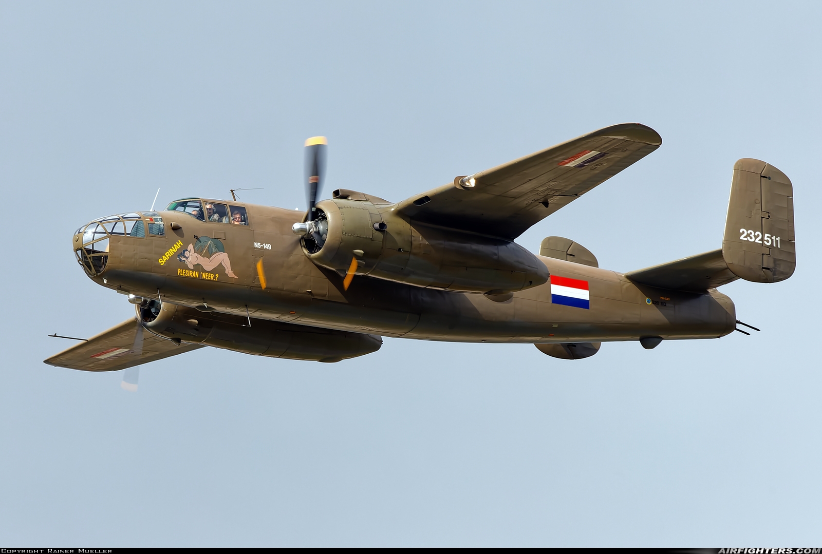 Private - Royal Netherlands Air Force Historical Flight North American TB-25N Mitchell PH-XXV at Kleine Brogel (EBBL), Belgium
