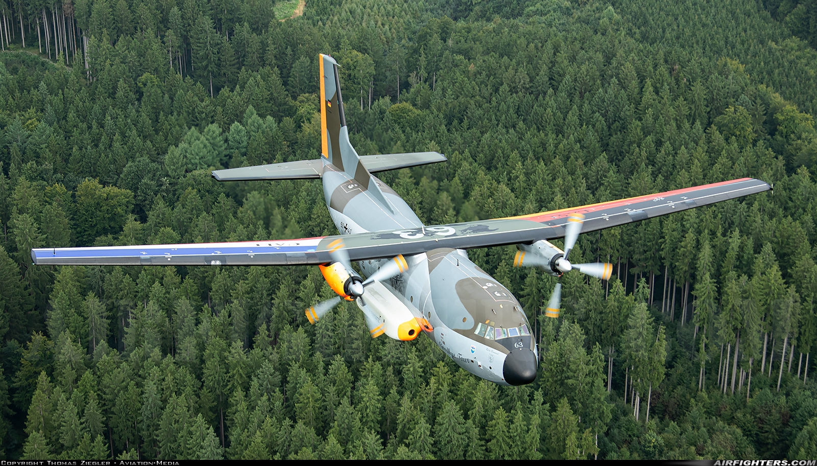 Germany - Air Force Transport Allianz C-160D 50+40 at In Flight, Germany
