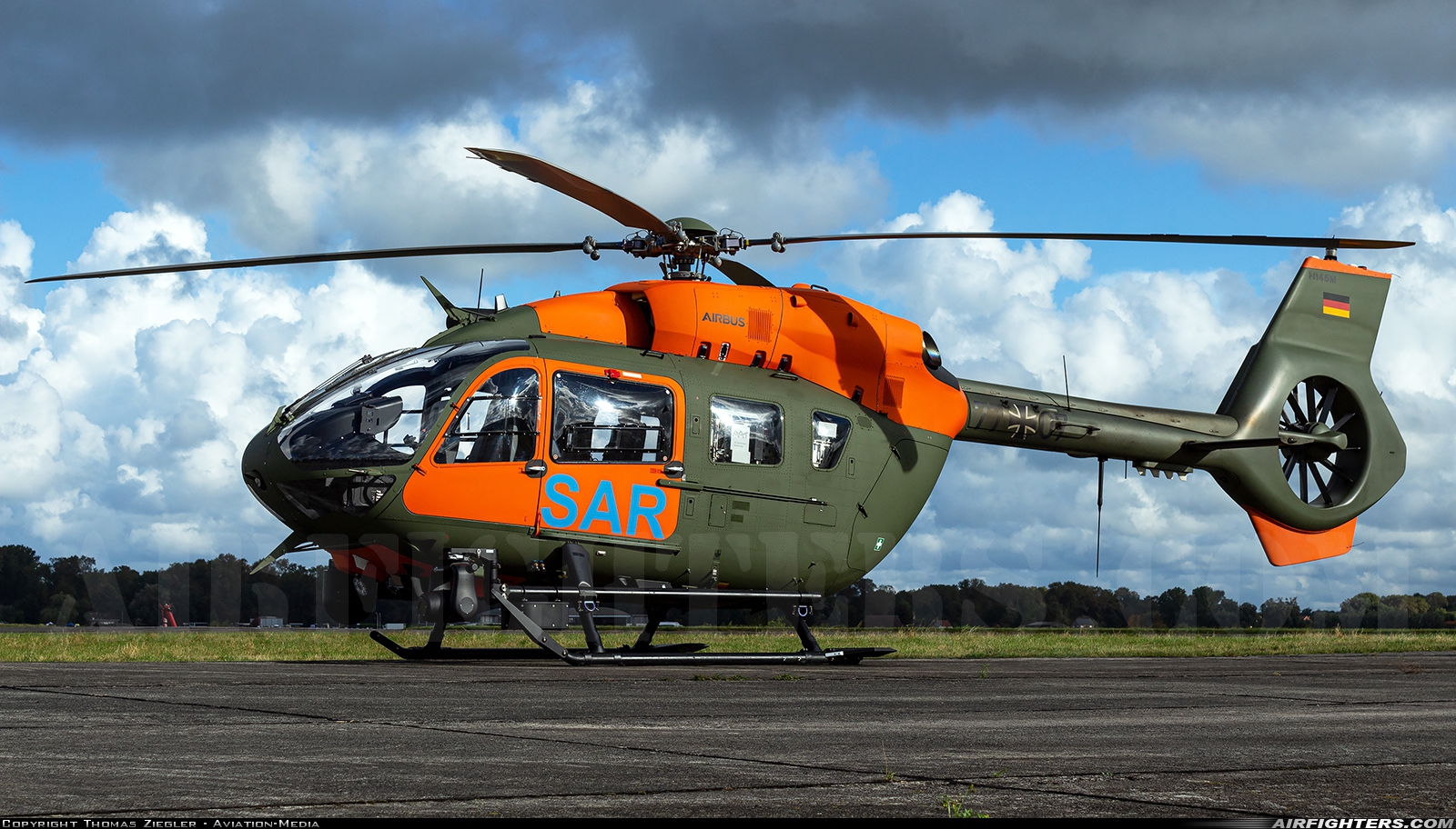 Germany - Army Eurocopter EC-645T2 77+07 at Koksijde (EBFN), Belgium
