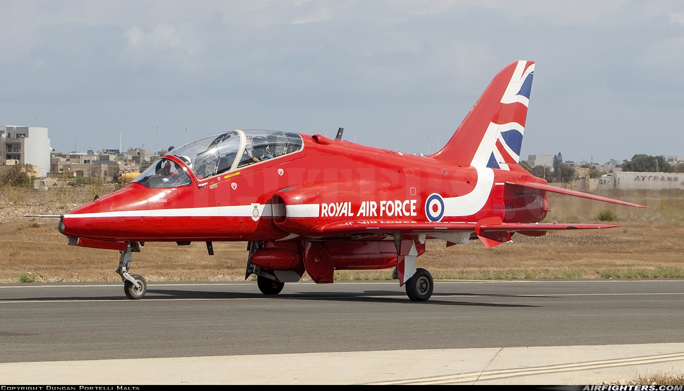 UK - Air Force British Aerospace Hawk T.1A XX219 at Luqa - Malta International (MLA / LMML), Malta