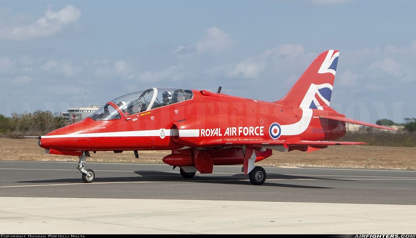 UK - Air Force British Aerospace Hawk T.1A XX319 at Luqa - Malta International (MLA / LMML), Malta