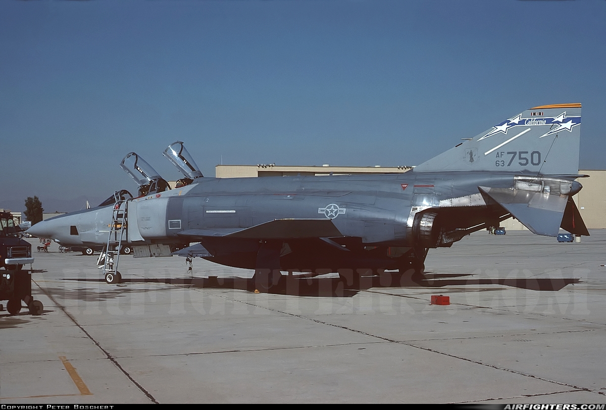USA - Air Force McDonnell Douglas RF-4C Phantom II 63-7750 at Riverside - March ARB (AFB / Field) (RIV / KRIV), USA