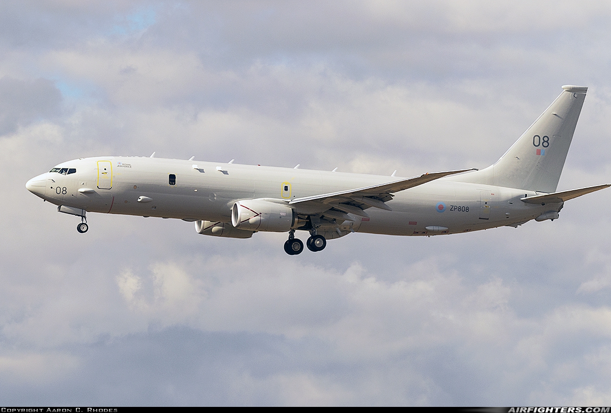 UK - Air Force Boeing Poseidon MRA1 (P-8A) ZP808 at Tri Cities Airport (PSC / KPSC), USA