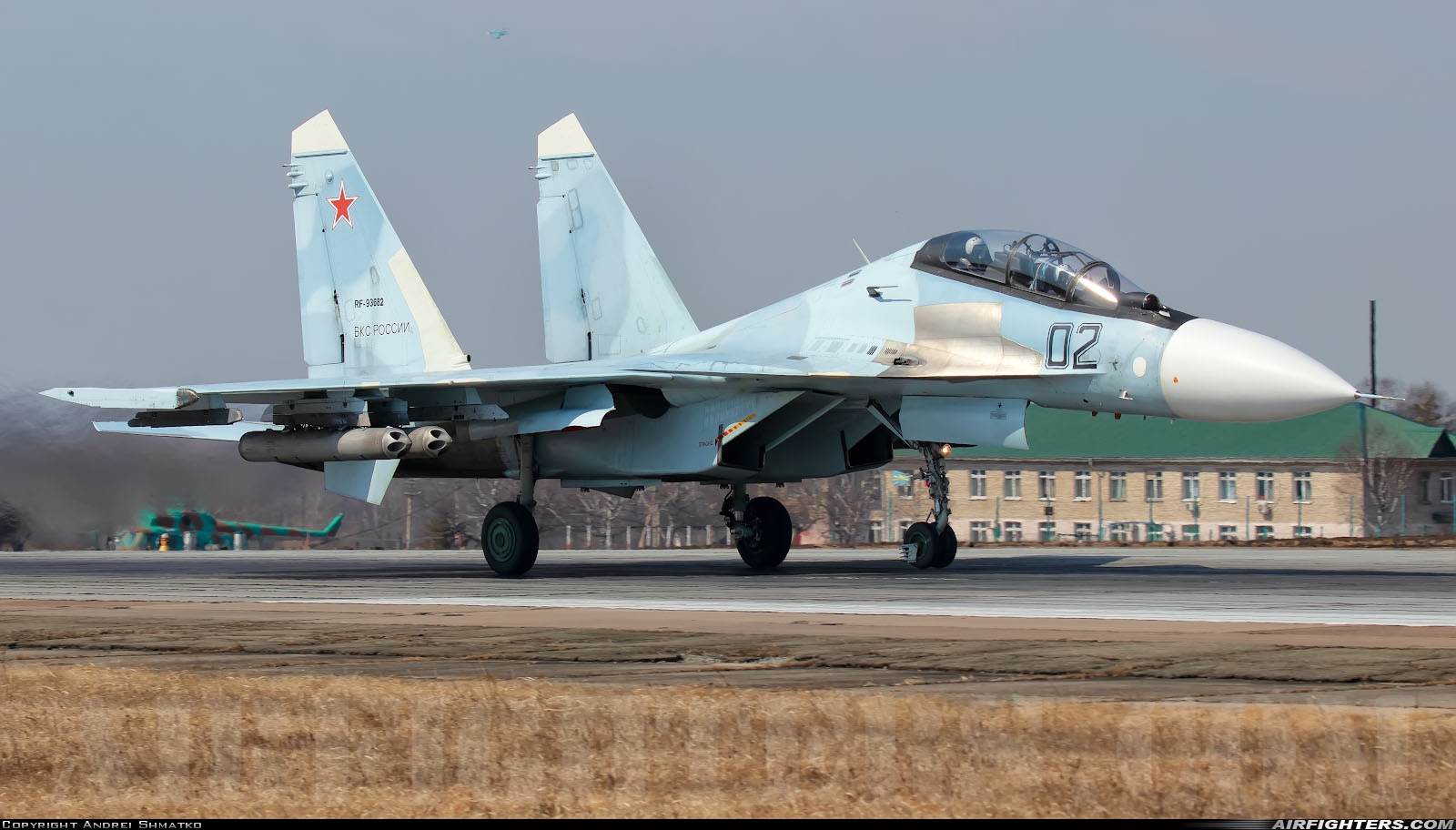 Russia - Air Force Sukhoi Su-30SM Flanker RF-93682 at Withheld, Russia