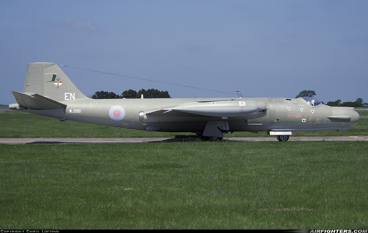 UK - Air Force English Electric Canberra T17A WJ981 at Wyton (EGUY), UK