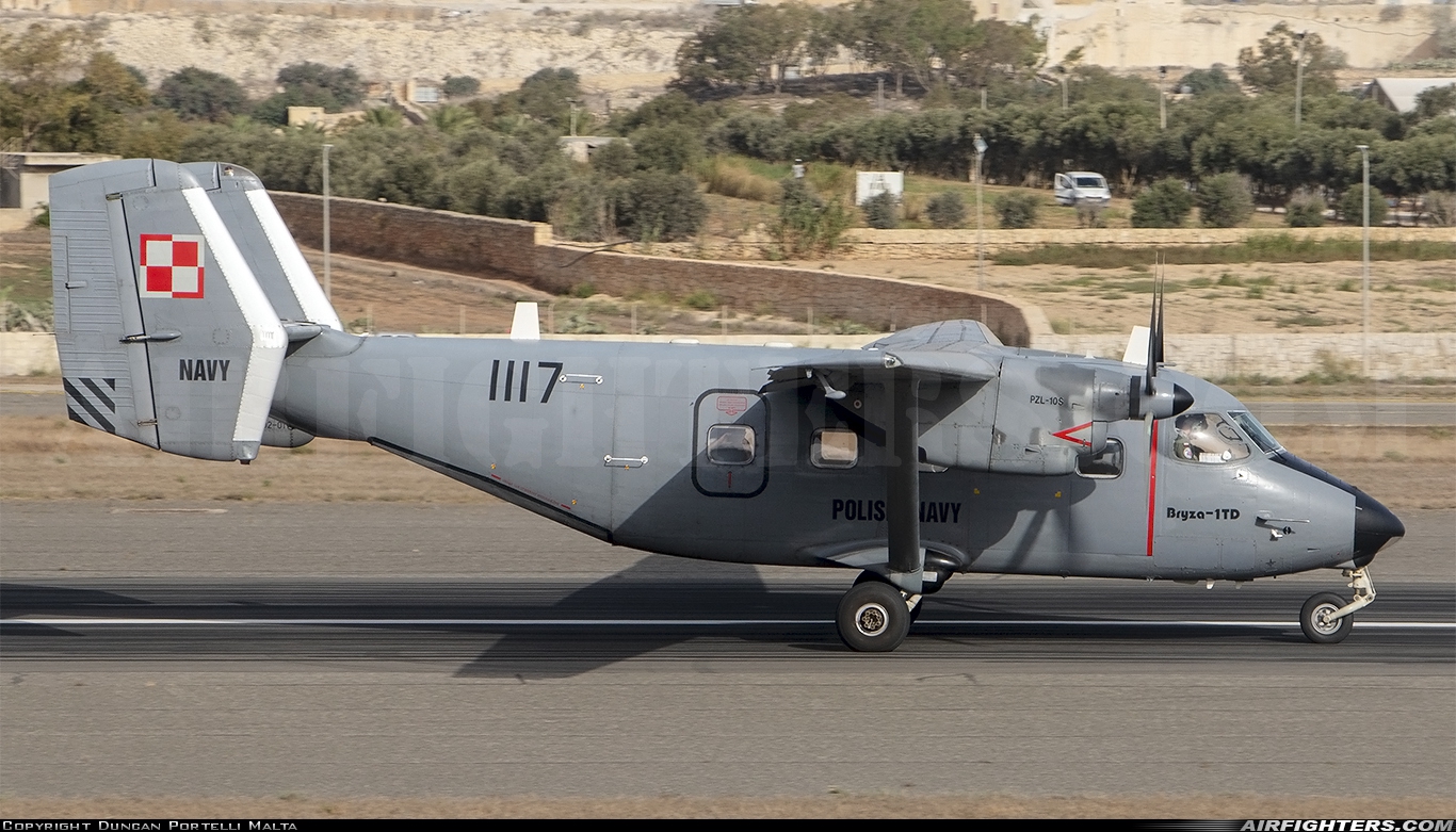 Poland - Navy PZL-Mielec M-28B-1TD Bryza 1117 at Luqa - Malta International (MLA / LMML), Malta