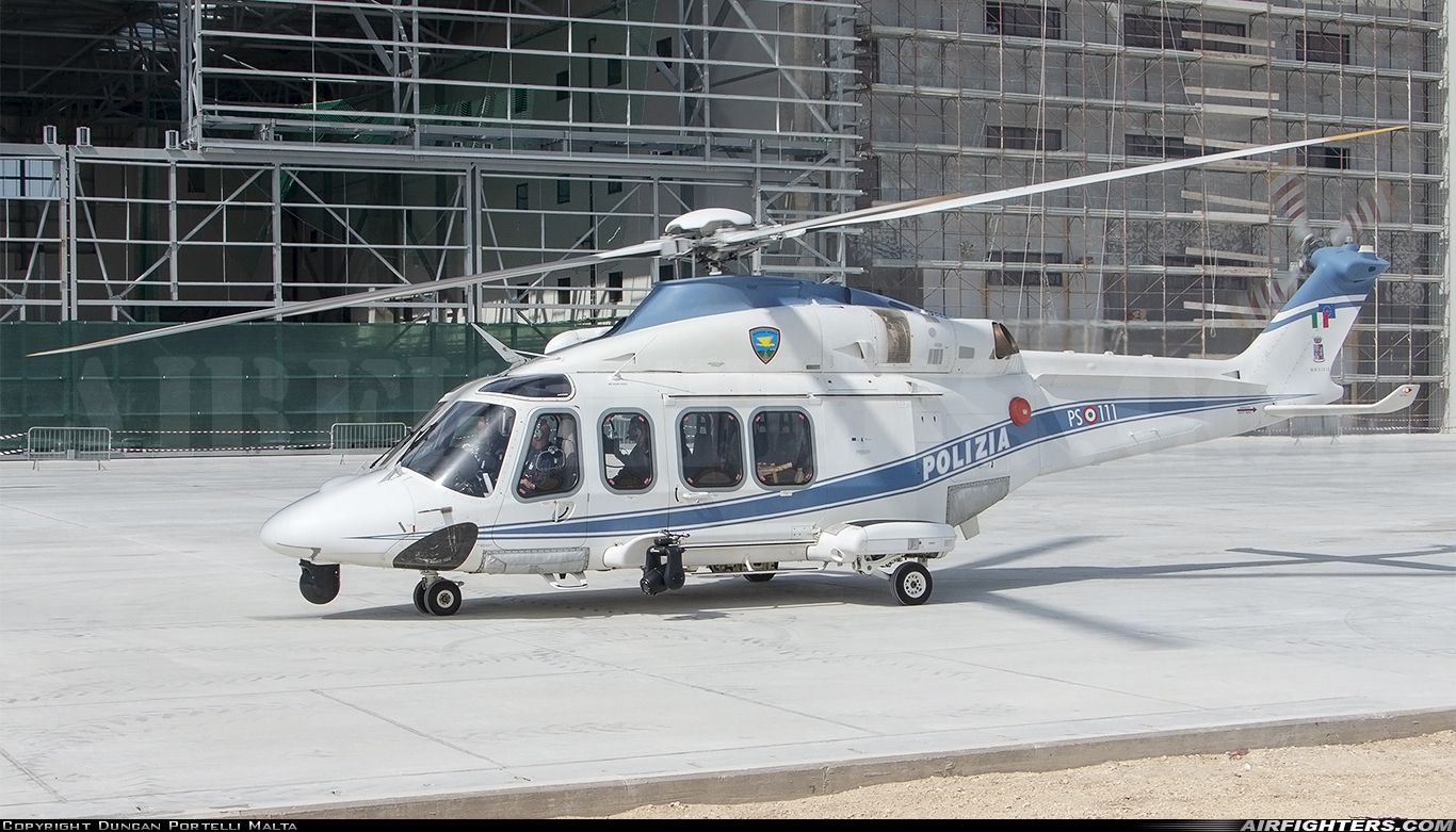 Italy - Polizia AgustaWestland UH-139C MM81818 at Luqa - Malta International (MLA / LMML), Malta