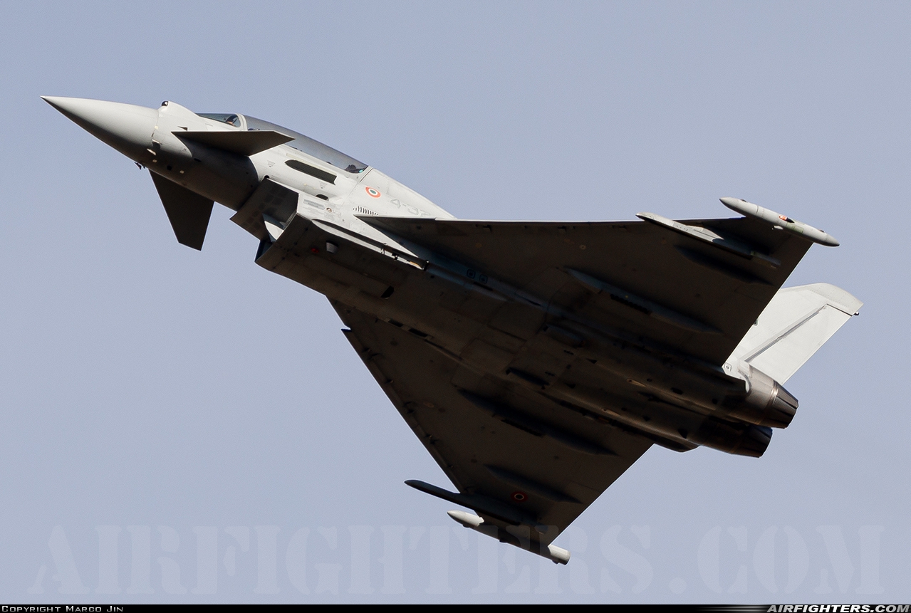Italy - Air Force Eurofighter TF-2000A Typhoon (EF-2000T) MM55129 at Grosseto (- Corrado Baccarini) (GRS / LIRS), Italy