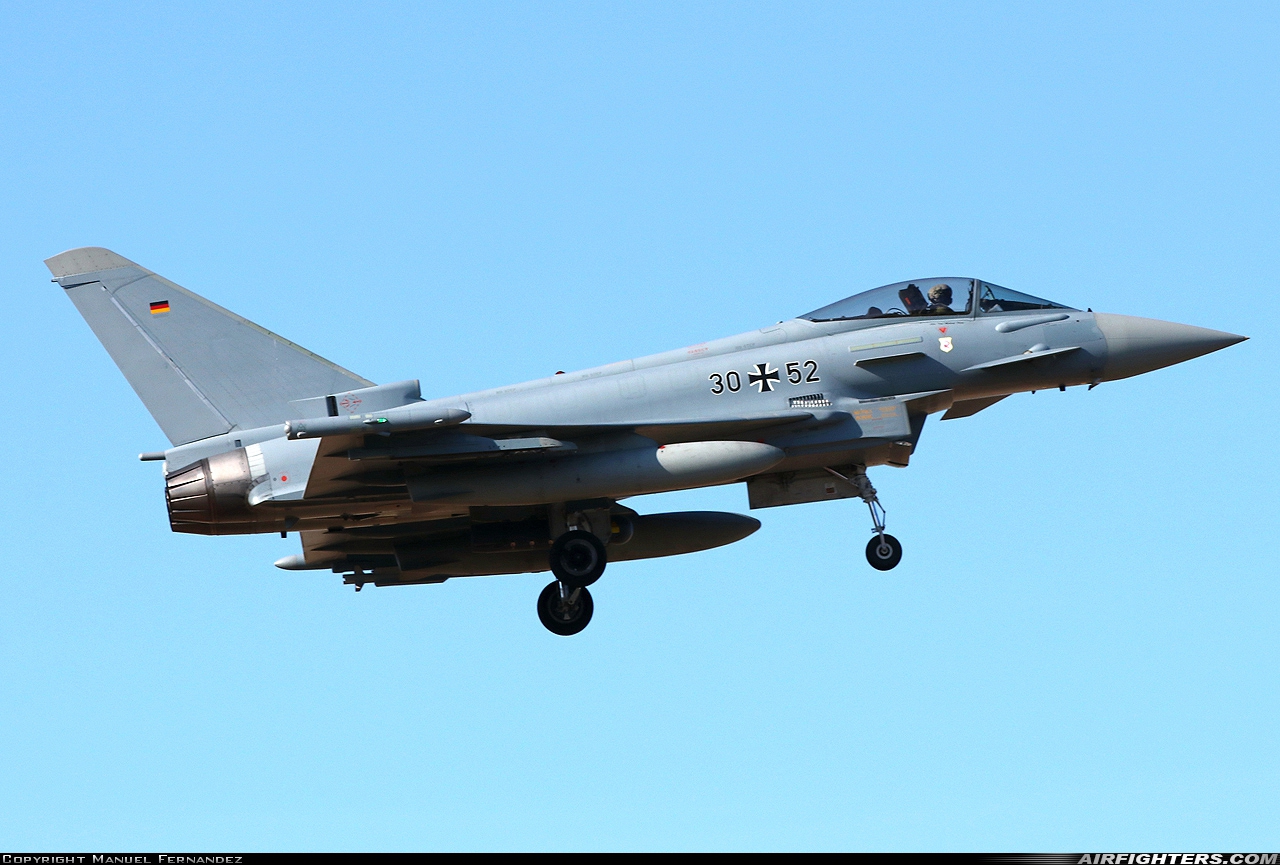 Germany - Air Force Eurofighter EF-2000 Typhoon S 30+52 at Albacete (- Los Llanos) (LEAB), Spain