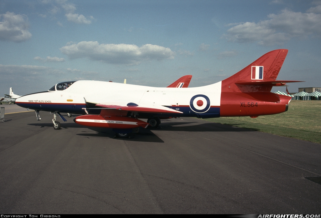 UK - ETPS Hawker Hunter T7 XL564 at Boscombe Down (EGDM), UK