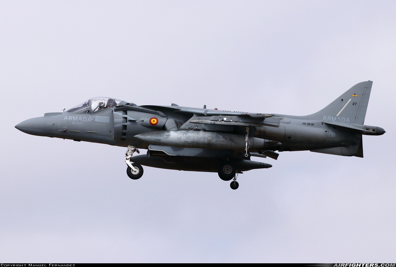 Spain - Navy McDonnell Douglas EAV-8B+ Harrier II VA.1B-39 at Madrid - Torrejon (TOJ / LETO), Spain