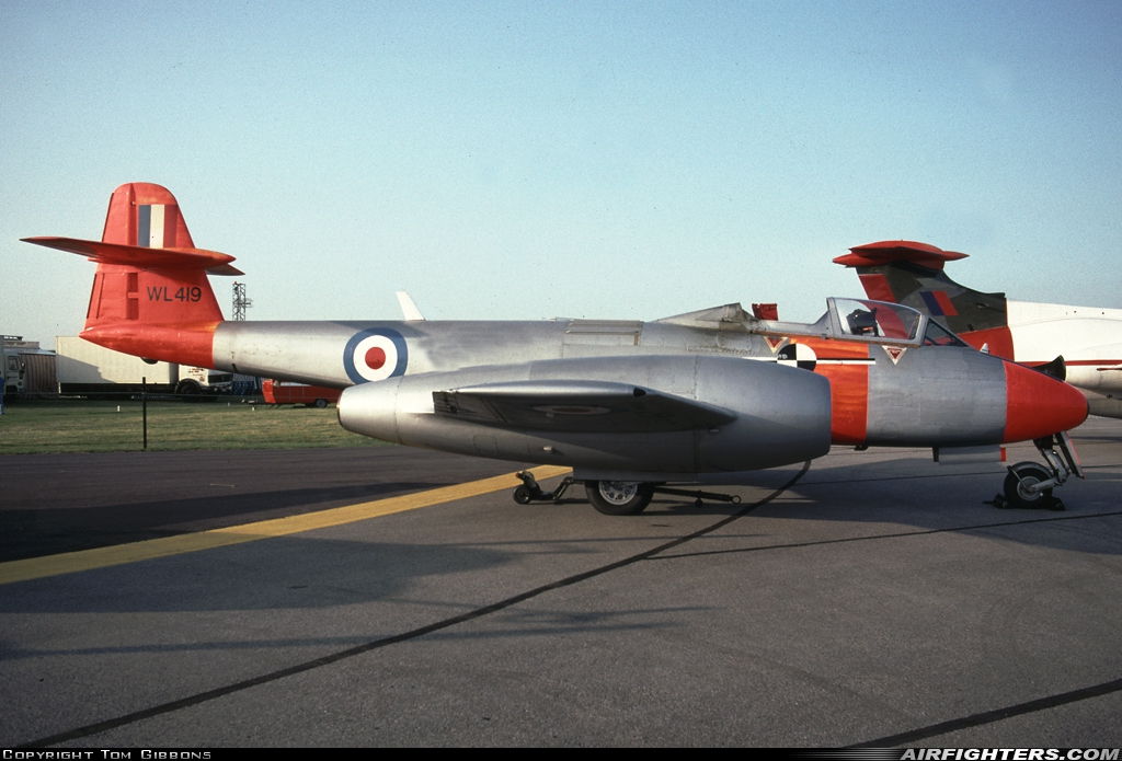 Company Owned - Martin-Baker Gloster Meteor T.7 WL419 at Boscombe Down (EGDM), UK