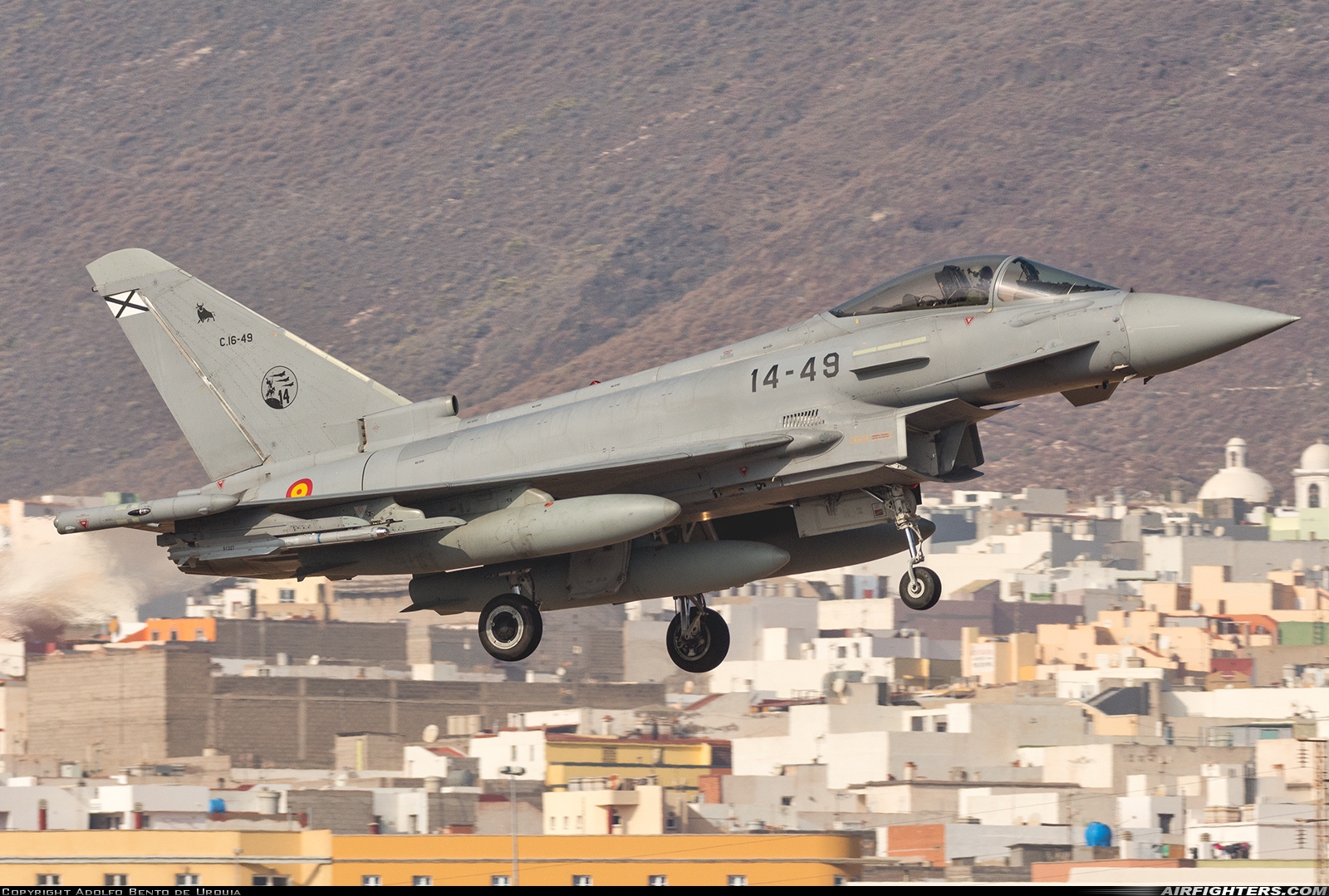 Spain - Air Force Eurofighter C-16 Typhoon (EF-2000S) C.16-49 at Gran Canaria (- Las Palmas / Gando) (LPA / GCLP), Spain