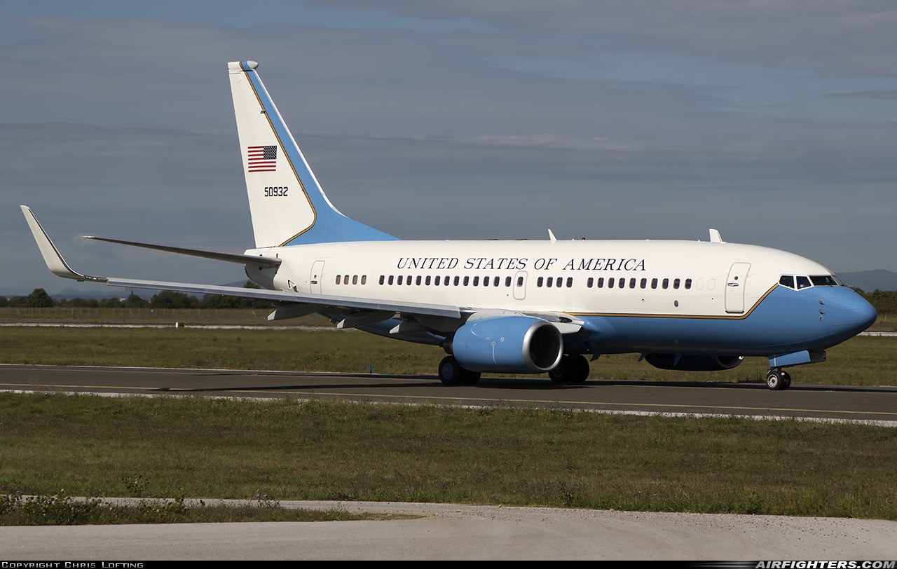 USA - Air Force Boeing C-40C (737-7CP BBJ) 05-0932 at Zagreb - Pleso (ZAG / LDZA), Croatia