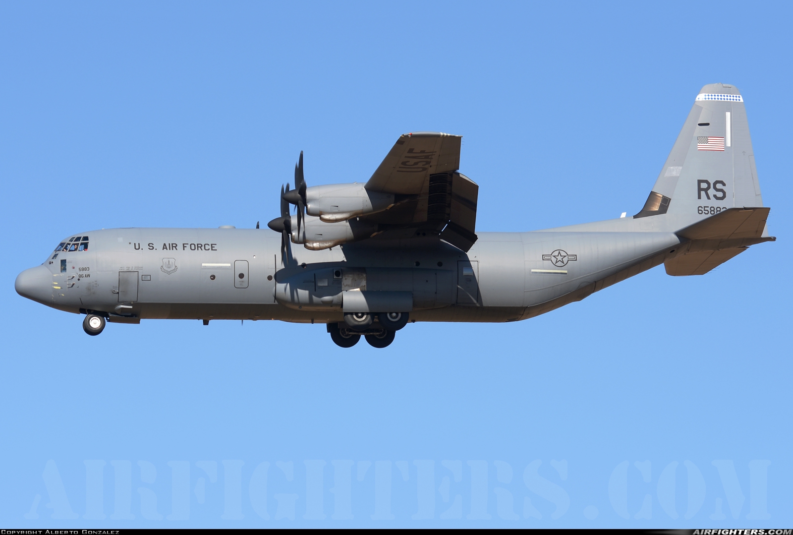 USA - Air Force Lockheed Martin C-130J-30 Hercules (L-382) 16-5883 at Madrid - Torrejon (TOJ / LETO), Spain