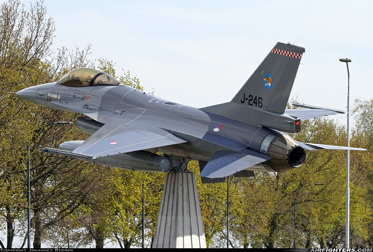 Netherlands - Air Force General Dynamics F-16A Fighting Falcon J-246 at Off-Airport - Volkel, Netherlands