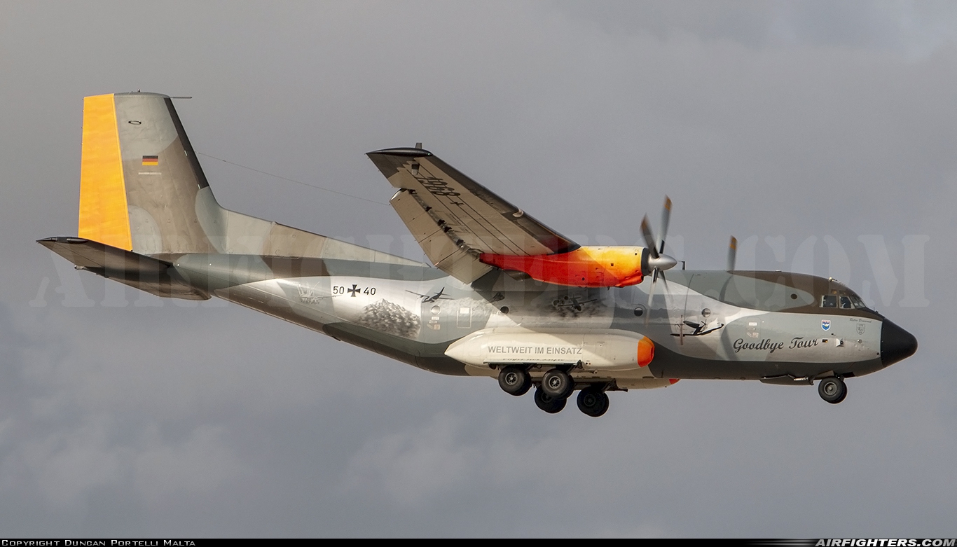 Germany - Air Force Transport Allianz C-160D 50+40 at Luqa - Malta International (MLA / LMML), Malta