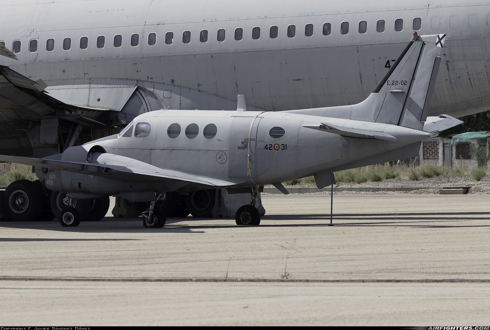 Spain - Air Force Beech C-90 King Air E.22-02 at Madrid - Getafe (LEGT), Spain