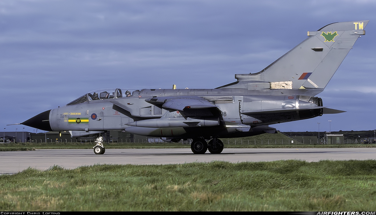 UK - Air Force Panavia Tornado GR4(T) ZA598 at Lossiemouth (LMO / EGQS), UK