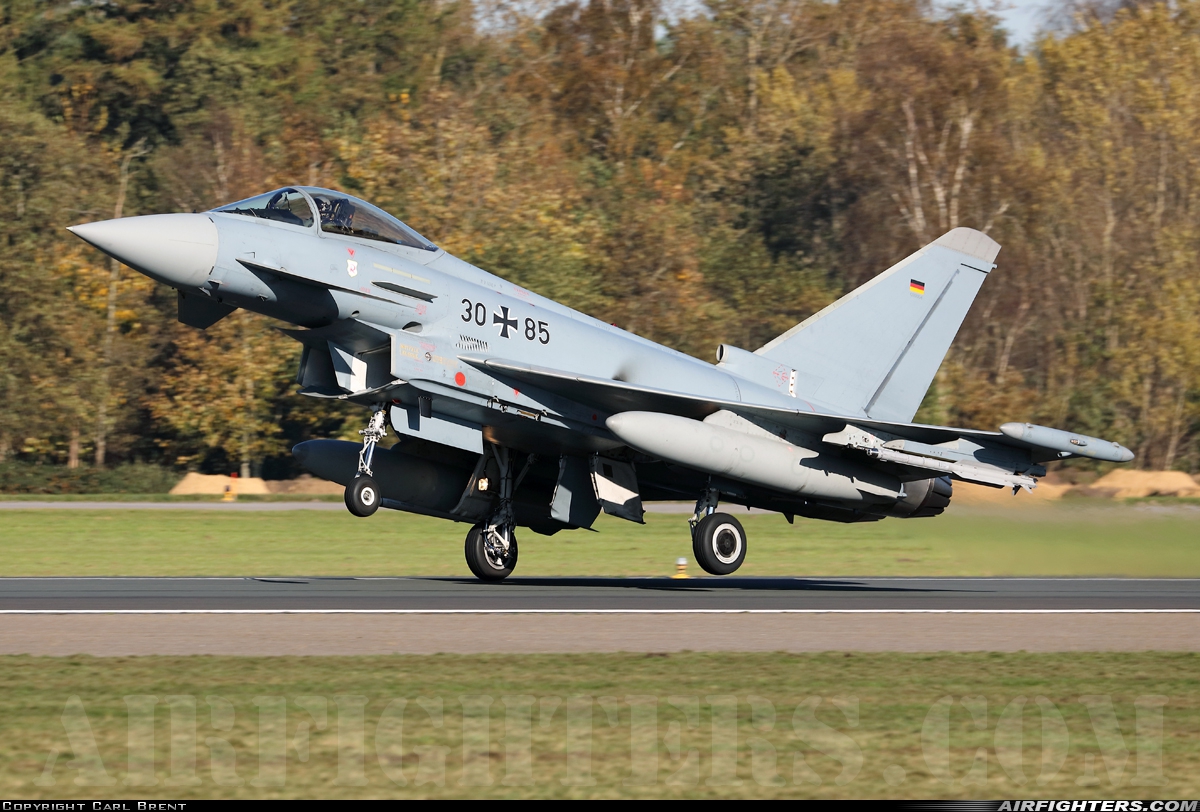 Germany - Air Force Eurofighter EF-2000 Typhoon S 30+85 at Wittmundhafen (Wittmund) (ETNT), Germany