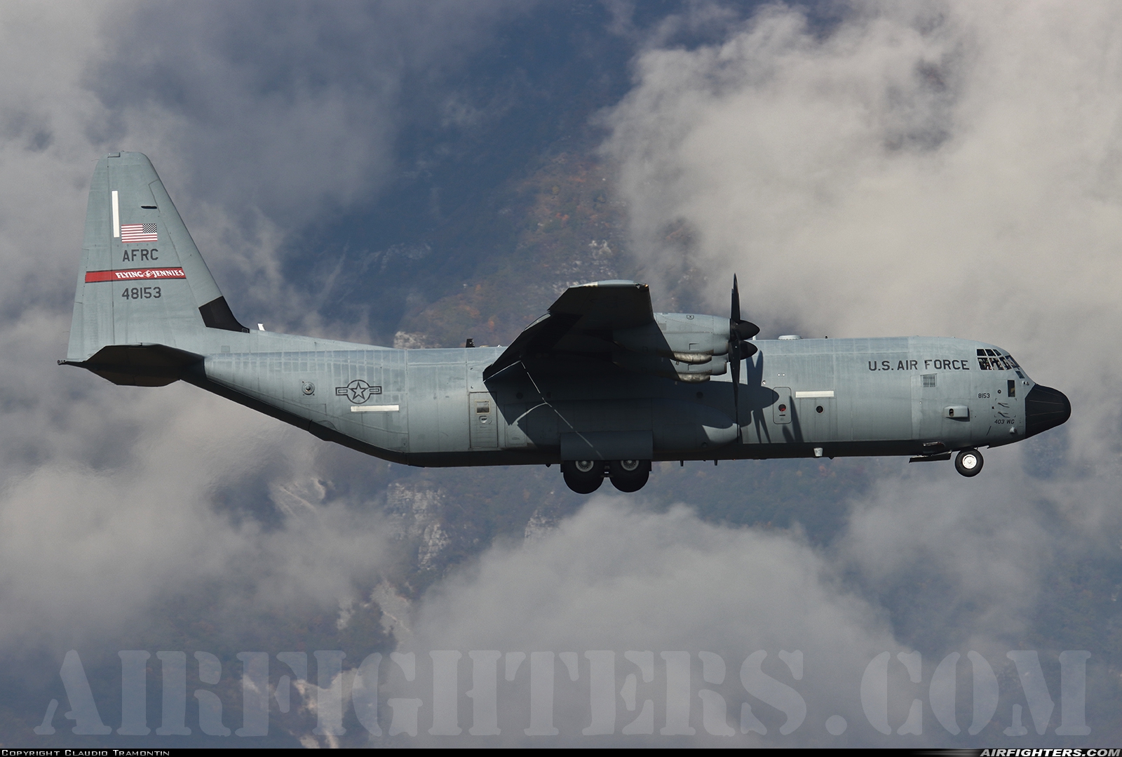 USA - Air Force Lockheed Martin C-130J-30 Hercules (L-382) 04-8153 at Aviano (- Pagliano e Gori) (AVB / LIPA), Italy