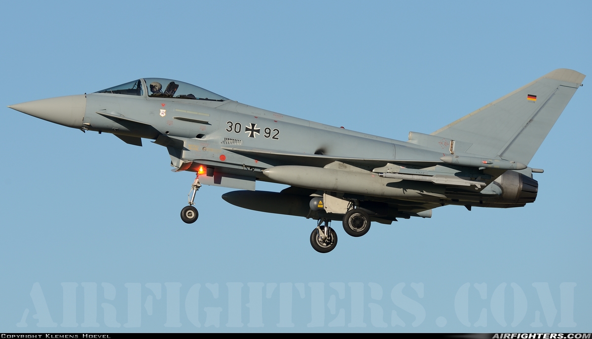 Germany - Air Force Eurofighter EF-2000 Typhoon S 30+92 at Wittmundhafen (Wittmund) (ETNT), Germany