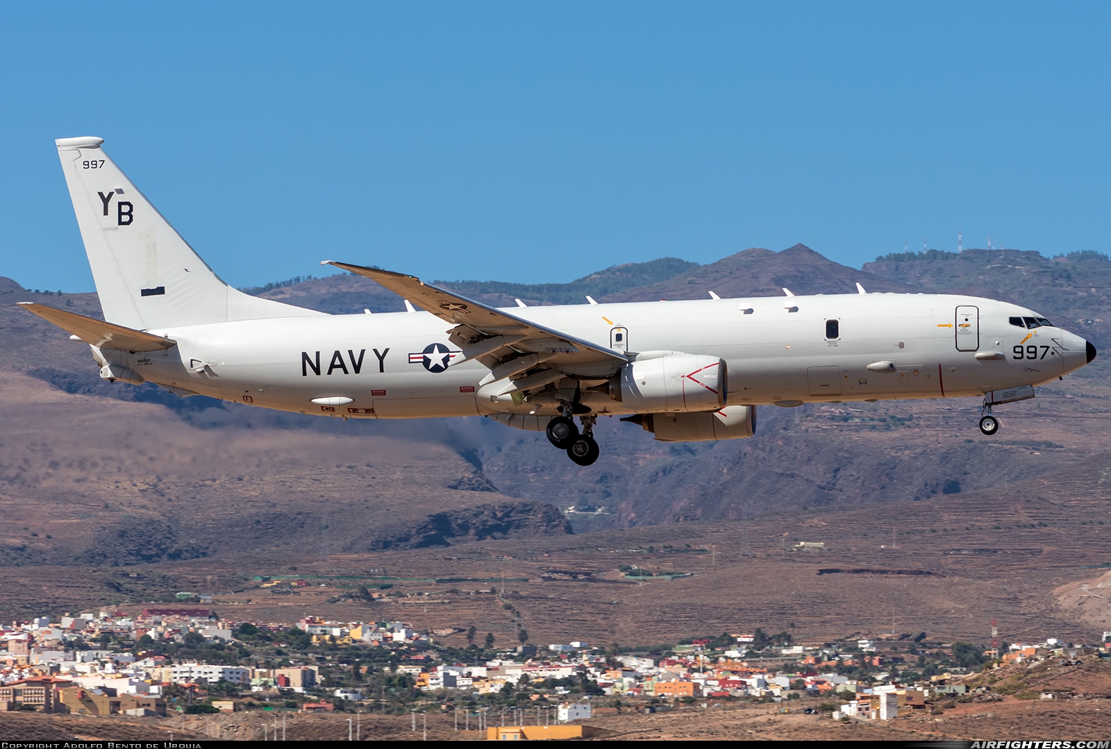 USA - Navy Boeing P-8A Poseidon (737-800ERX) 168997 at Gran Canaria (- Las Palmas / Gando) (LPA / GCLP), Spain