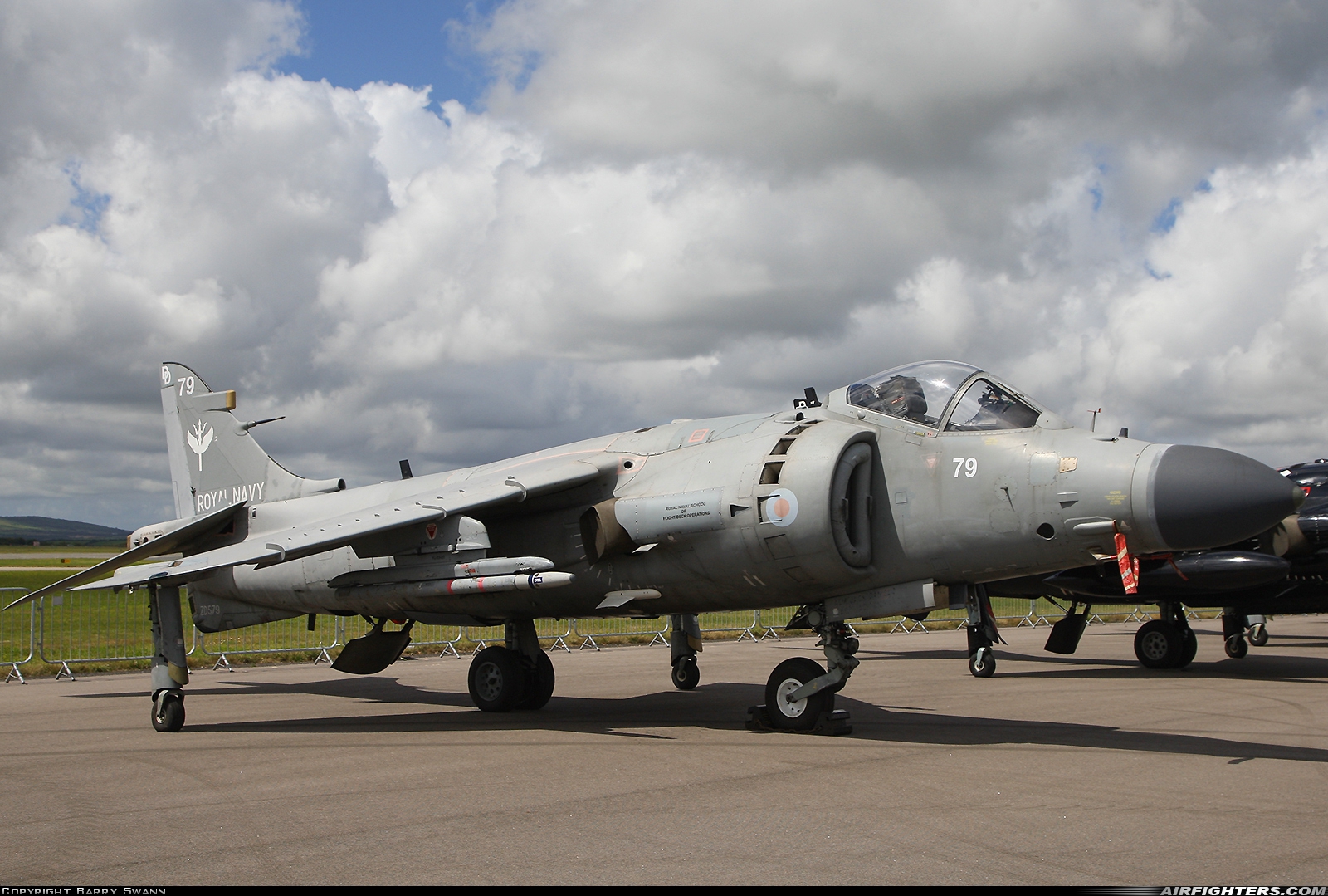 UK - Navy British Aerospace Sea Harrier FA.2 ZD579 at Culdrose (EGDR), UK