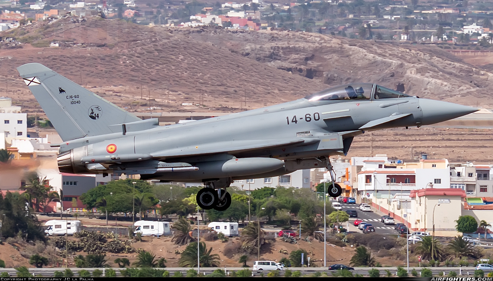 Spain - Air Force Eurofighter C-16 Typhoon (EF-2000S) C.16-60-10040 at Gran Canaria (- Las Palmas / Gando) (LPA / GCLP), Spain
