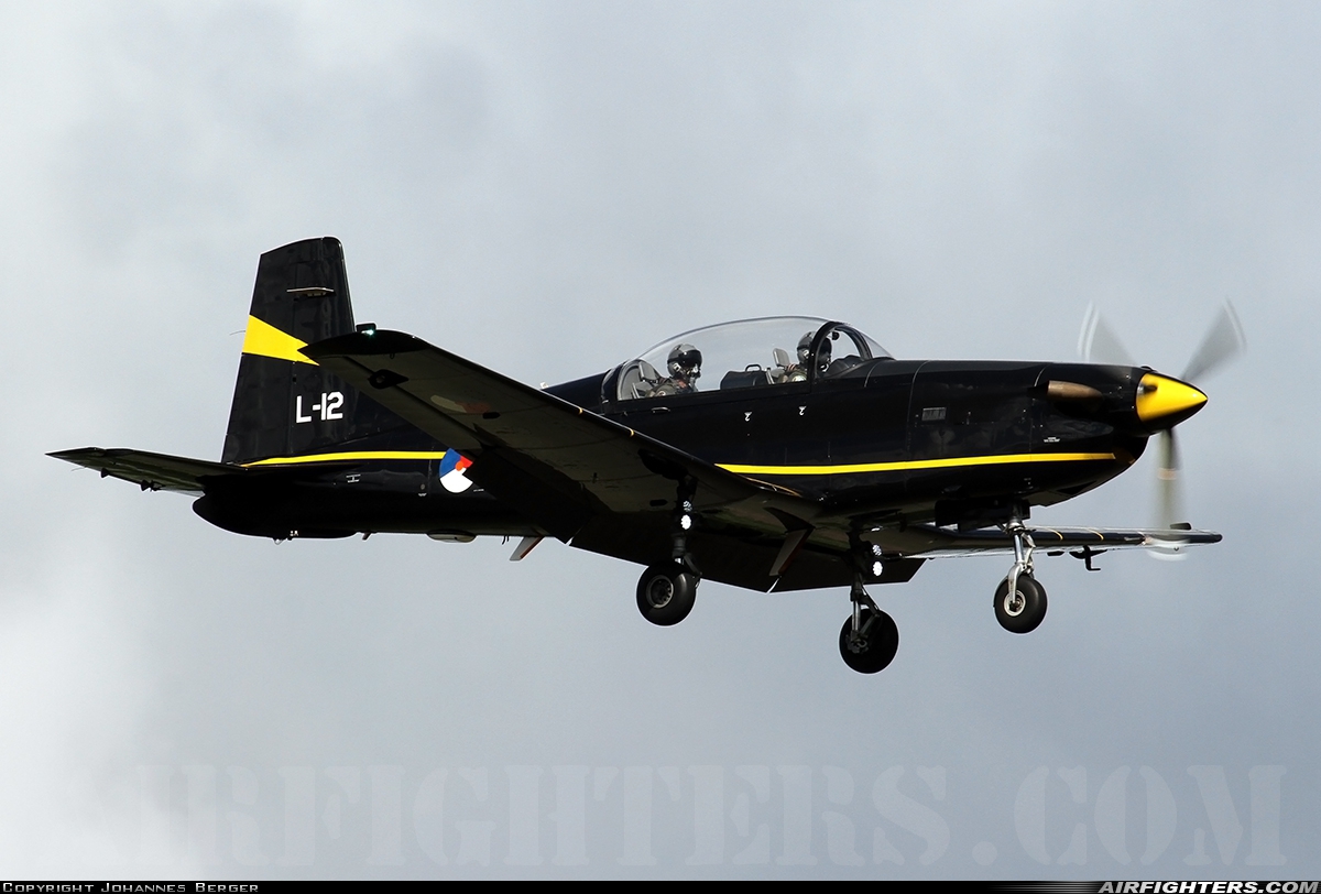 Netherlands - Air Force Pilatus PC-7M Turbo Trainer L-12 at Bergen op Zoom - Woensdrecht (WOE / BZM / EHWO), Netherlands