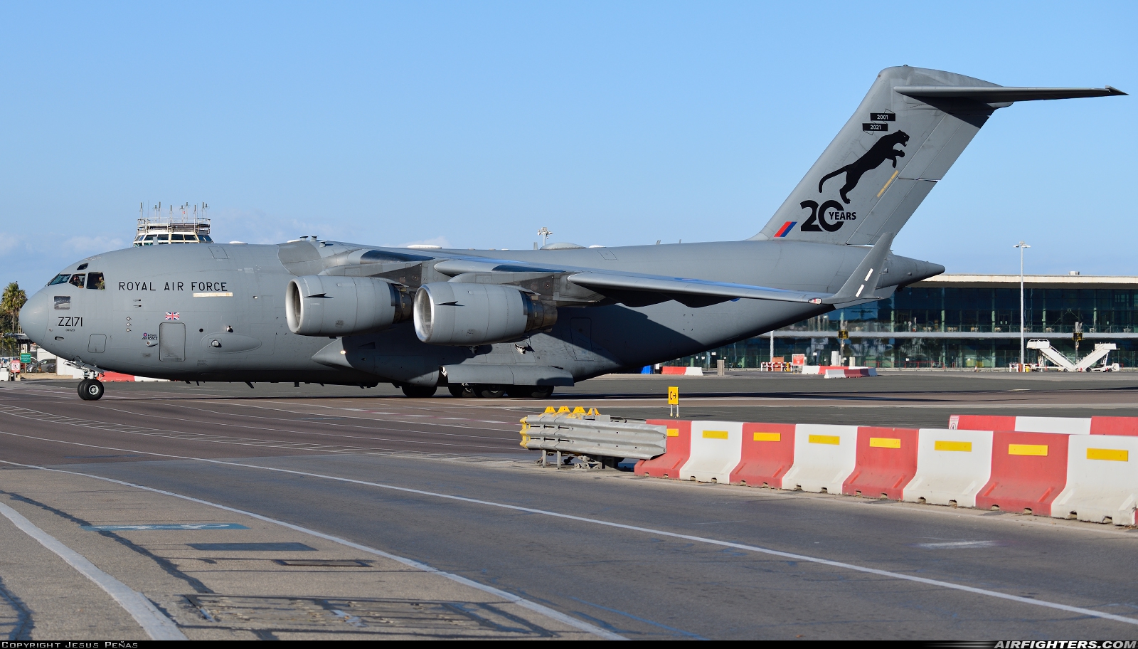 UK - Air Force Boeing C-17A Globemaster III ZZ171 at Gibraltar - North Front (GIB / LXGB), Gibraltar