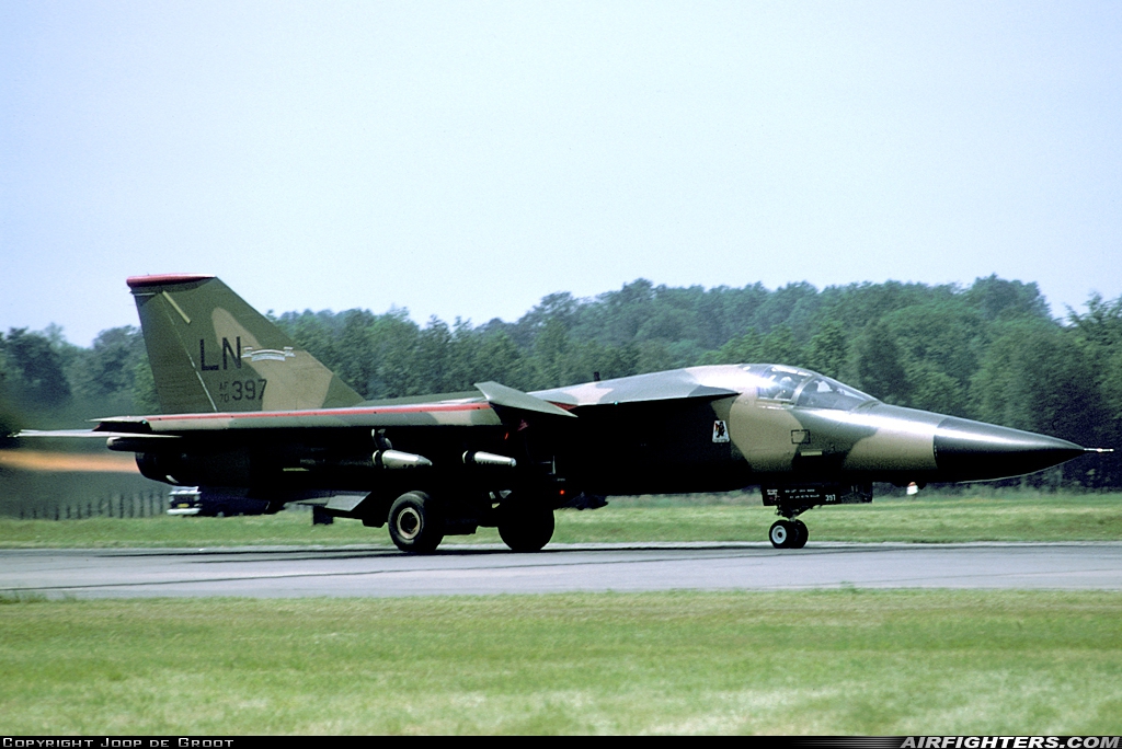 USA - Air Force General Dynamics F-111F Aardvark 70-2397 at Enschede - Twenthe (ENS / EHTW), Netherlands
