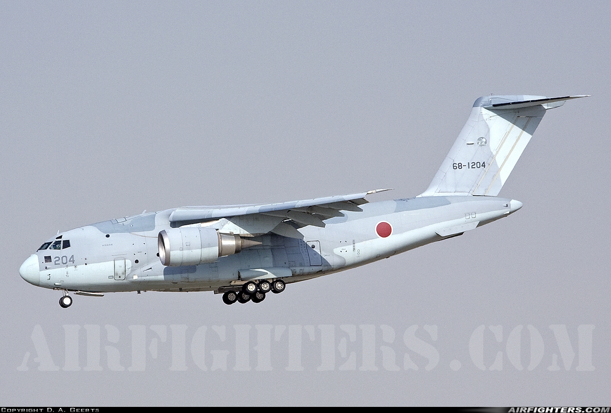 Japan - Air Force Kawasaki C-2 68-1204 at Jebel Ali (Dubai) - Al Maktoum Int. (DWC / OMDW), United Arab Emirates